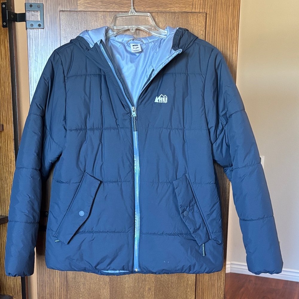 REI Dark Blue Quilted Jacket